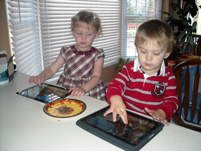Children using assistive technology devices